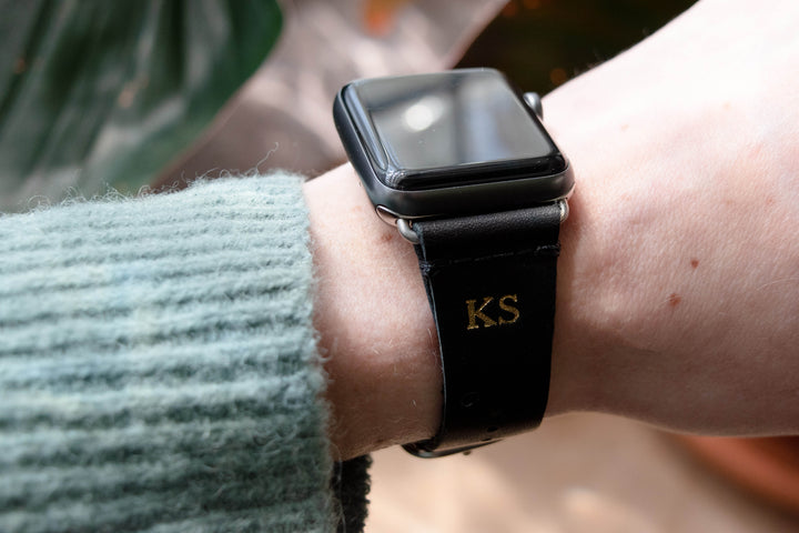 Personalized Leather Watch Band for Apple Watch