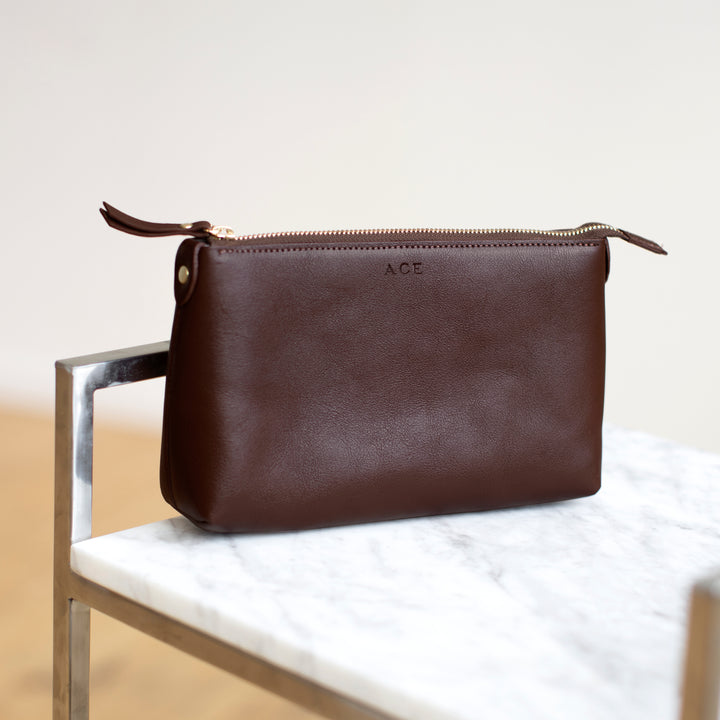 Personalized Leather Everyday Pouch 