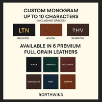 Personalized Leather Pint Glass Sleeve