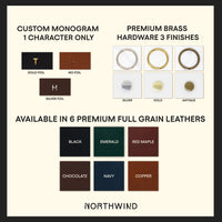 Personalized Leather Heart Keychain