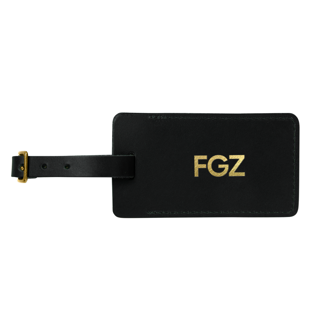 Personalized Sewn Leather Luggage Tag