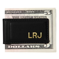 Personalized Leather Money Clip