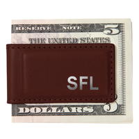 Personalized Leather Money Clip