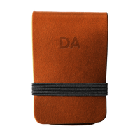 Leather Card Wallet with Elastic Band