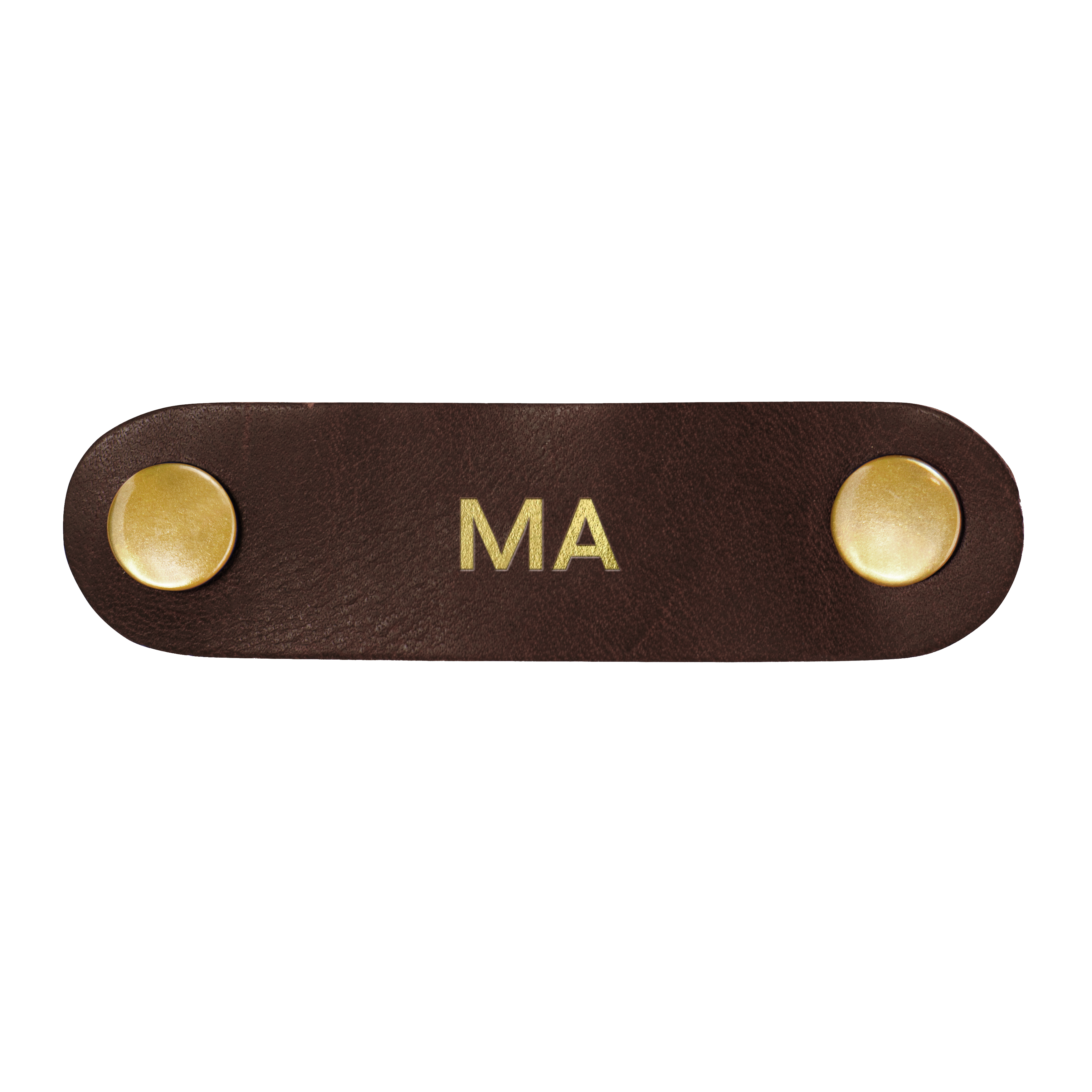 Personalized Leather Cord Keeper. Cord Wrap. Headphone Organizer