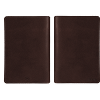 Personalized Leather A5 Journal Cover: USA Made Monogrammed Notebook