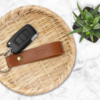 Personalized Leather Keychain