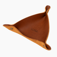 Personalized Leather Ring Tray