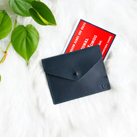 Personalized Full Grain Leather Mahjong Card Holder | Mahjong Score Card Case | Mahjong Gift for Women