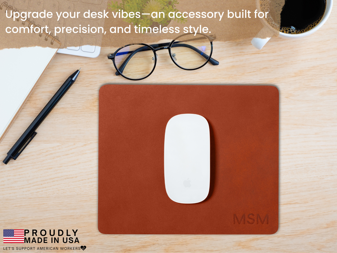 Personalized Leather Mousepad