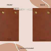 Personalized Leather Notepad Full Cover
