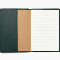 Personalized Leather A5 Journal Cover: USA Made Monogrammed Notebook