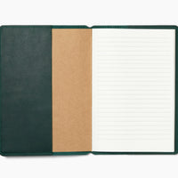 Personalized Leather A5 Journal Cover: USA Made Monogrammed Notebook