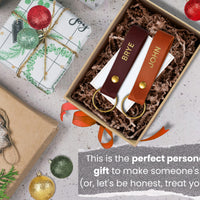 Personalized Leather Keychain