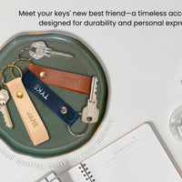 Personalized Leather Keychain