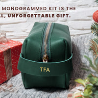 Personalized Leather Dopp Kit