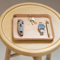 Molded Leather Valet Tray