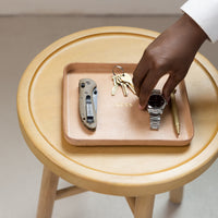 Personalized Molded Leather Valet Tray