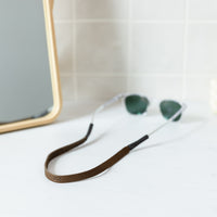 Monogrammed Leather Sunglass Strap