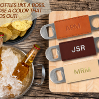 Leather Wrapped Bottle Opener