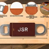 Leather Wrapped Bottle Opener