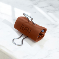 Personalized Leather Binder Clip (Set of 3) | Handcrafted | Northwind