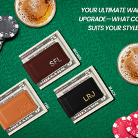 Personalized Leather Money Clip