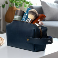 Personalized Leather Dopp Kit