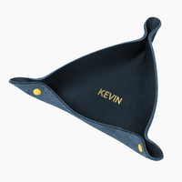 Personalized Leather Ring Tray