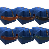 Personalized Canvas and Leather Dopp Kit