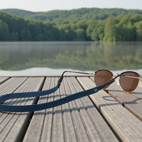 Monogrammed Leather Sunglass Strap