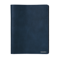 Personalized Leather Large Journal Cover: USA Made Monogrammed Notebook