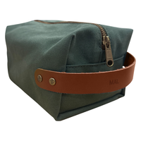 Personalized Canvas and Leather Dopp Kit