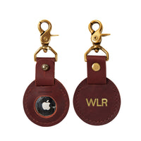 Personalized Leather AirTag Case