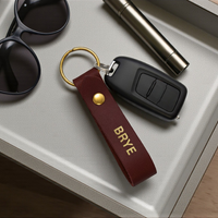 Personalized Leather Keychain