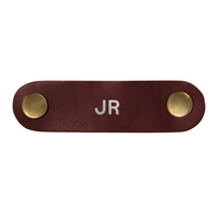 Personalized Leather Cord Keeper - SET OF 3