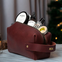 Personalized Leather Dopp Kit