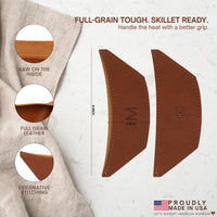 Leather Pot Handle Set of 2