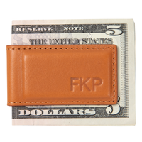 Personalized Leather Money Clip