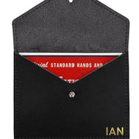 Personalized Full Grain Leather Mahh Jong Card Holder | Mah Jongg Score Card Case | Mahh Jong Gift for Women
