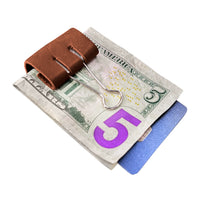 Personalized Leather Clip Money Holder