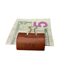 Personalized Leather Clip Money Holder