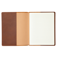 Personalized Leather Large Journal Cover: USA Made Monogrammed Notebook