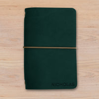 Refillable Small Notebook Sleeve with Stretch Cord | Handmade in the USA