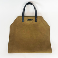All Leather Log Carrier