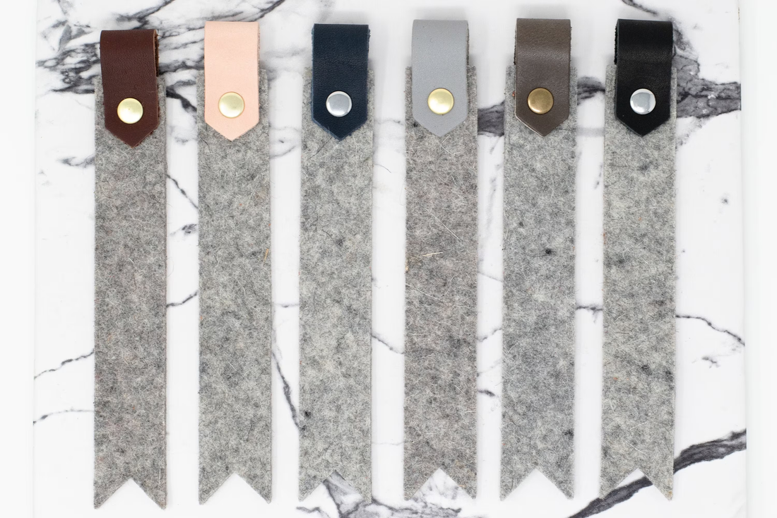 Felt & Leather Bookmark