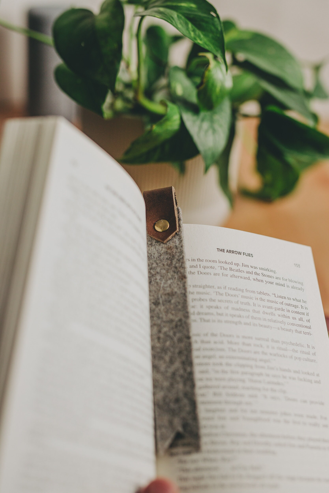 Felt & Leather Bookmark