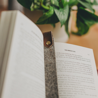 Felt & Leather Bookmark