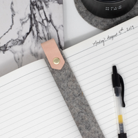 Felt & Leather Bookmark