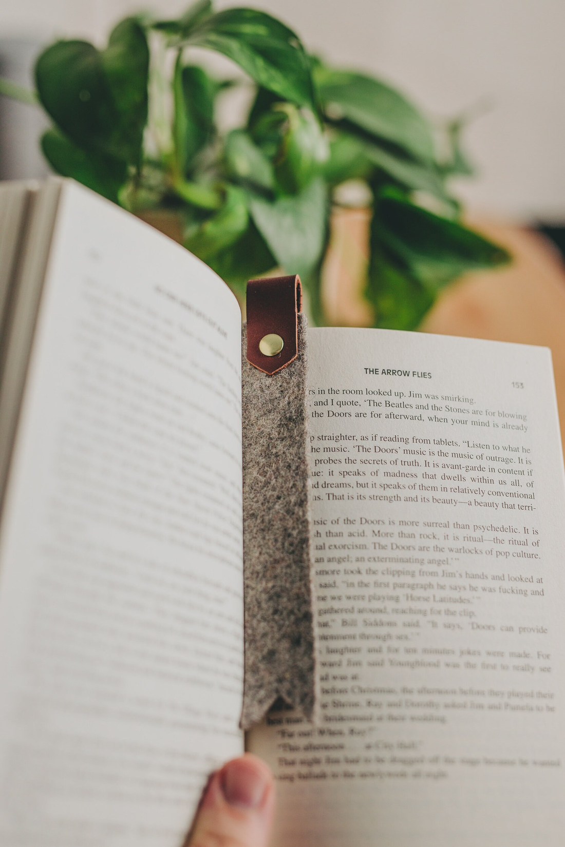 Felt & Leather Bookmark